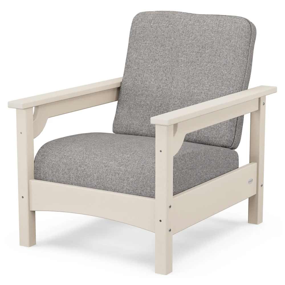 POLYWOOD® Outdoor Furniture Sand / Grey Mist POLYWOOD® - Club Chair - PWCLC23GY