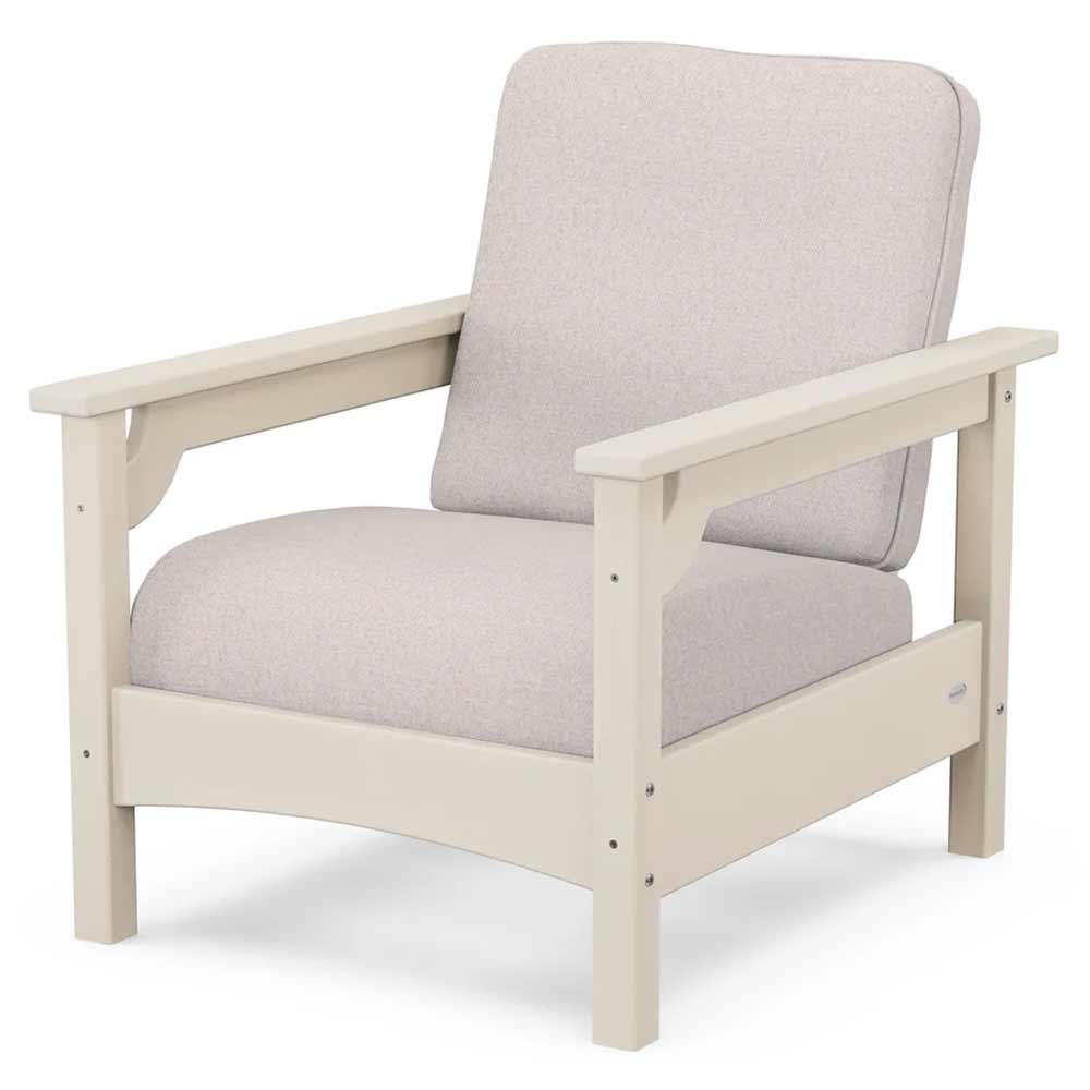 POLYWOOD® Outdoor Furniture Sand / Dune Burlap POLYWOOD® - Club Chair - PWCLC23GY