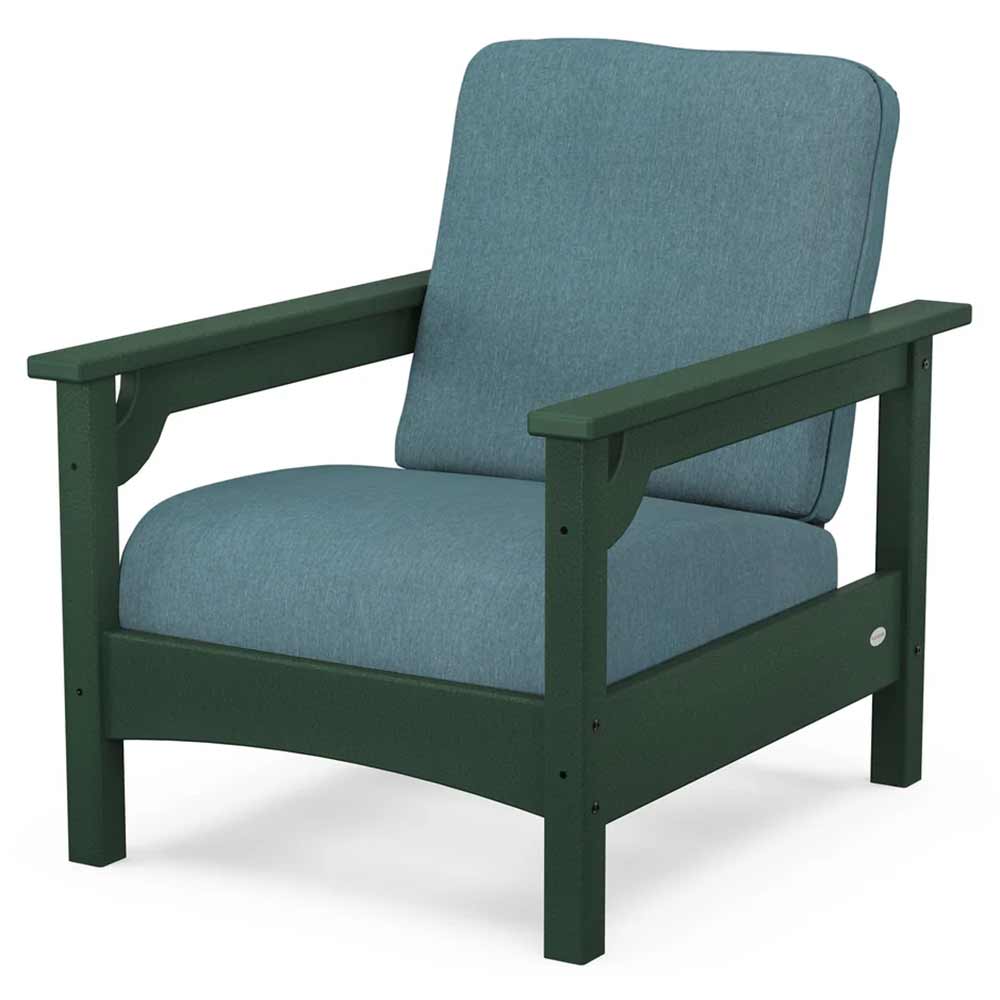 POLYWOOD® Outdoor Furniture Green / Ocean Teal POLYWOOD® - Club Chair - PWCLC23GY