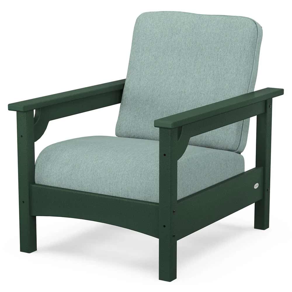 POLYWOOD® Outdoor Furniture Green / Glacier Spa POLYWOOD® - Club Chair - PWCLC23GY