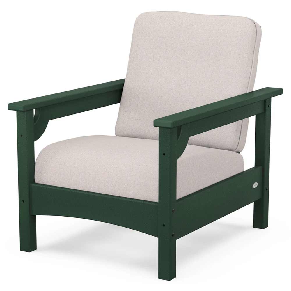 POLYWOOD® Outdoor Furniture Green / Dune Burlap POLYWOOD® - Club Chair - PWCLC23GY