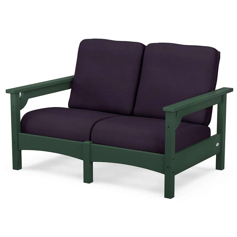 POLYWOOD® Outdoor Furniture POLYWOOD® - Club Loveseat - PWCLC47GY
