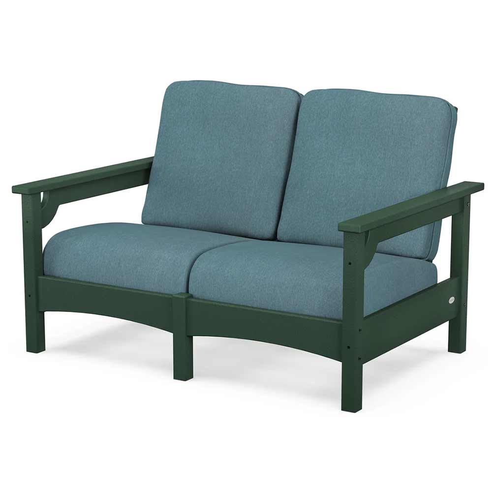 POLYWOOD® Outdoor Furniture POLYWOOD® - Club Loveseat - PWCLC47GY