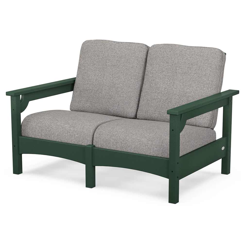 POLYWOOD® Outdoor Furniture POLYWOOD® - Club Loveseat - PWCLC47GY