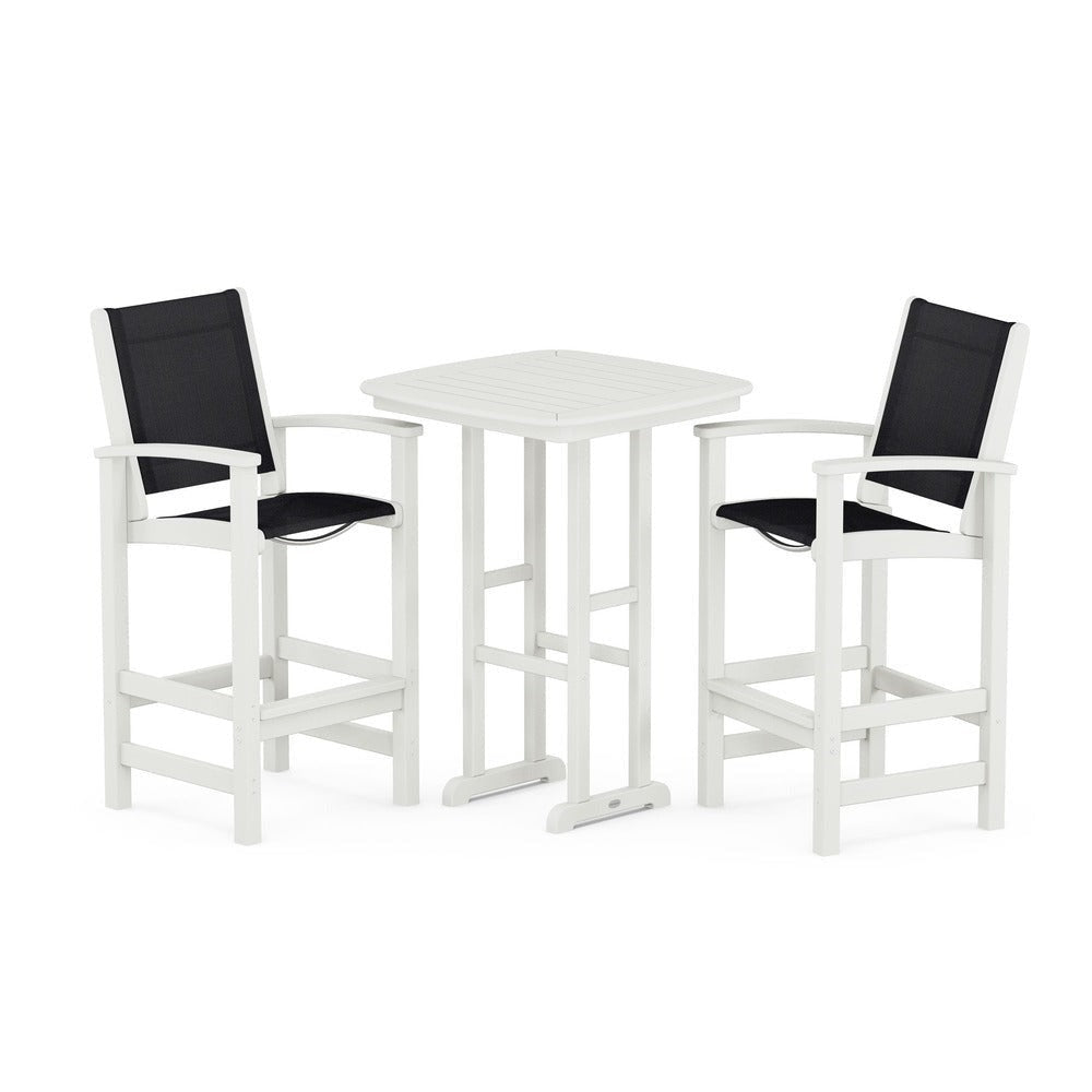 POLYWOOD® Outdoor Furniture POLYWOOD® Coastal 3-Piece Bar Set - PWS156