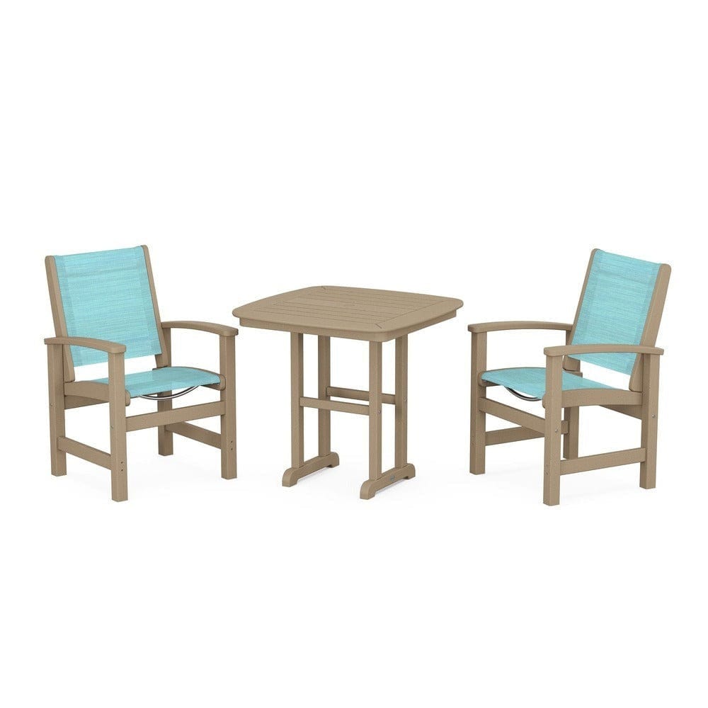 POLYWOOD® Outdoor Furniture POLYWOOD® - Coastal 3-Piece Dining Set - PWS1205
