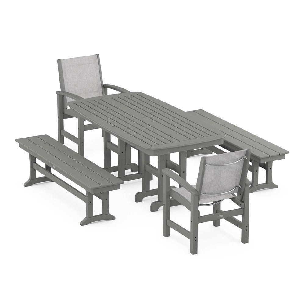POLYWOOD® Outdoor Furniture POLYWOOD® - Coastal 5-Piece Dining Set - PWS1263