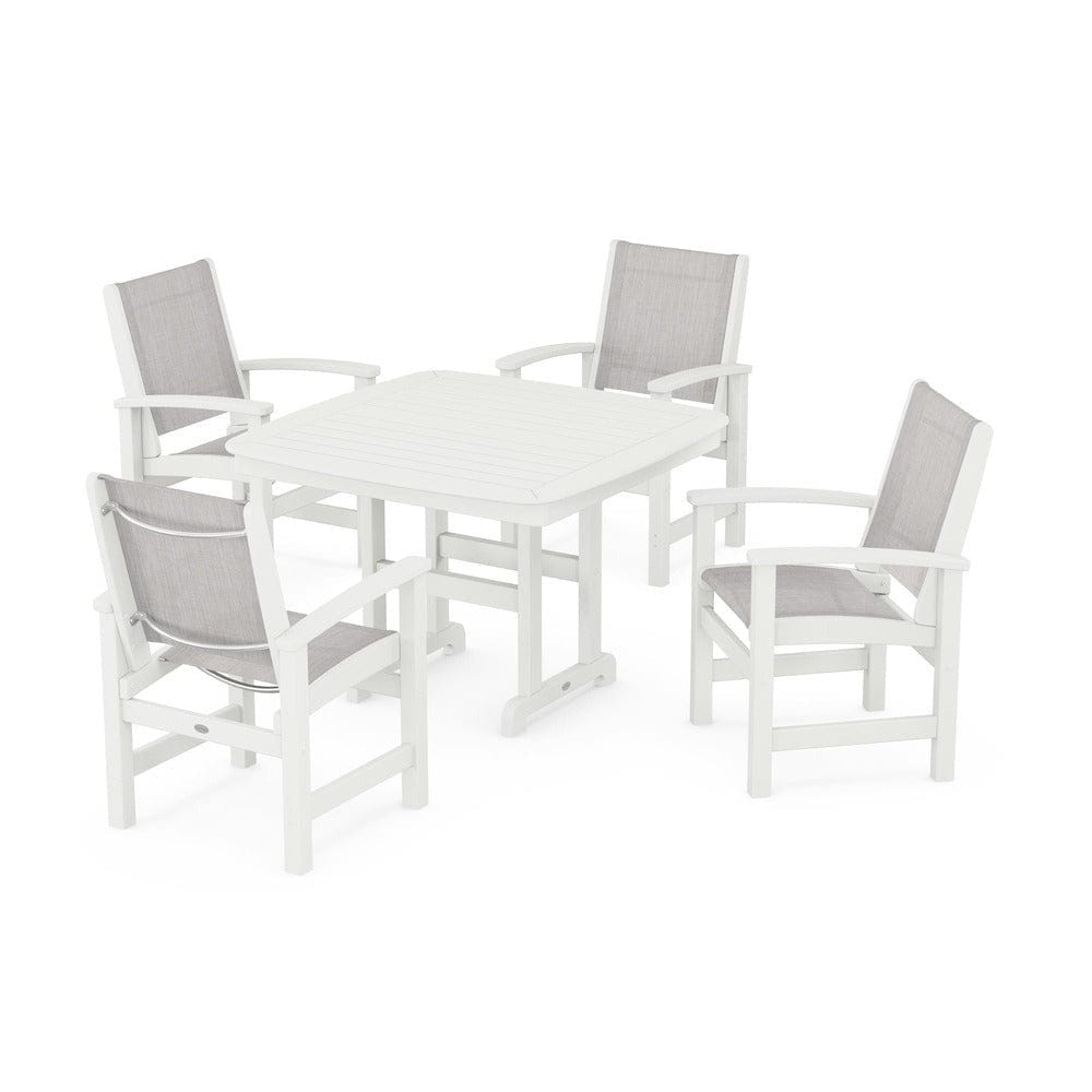 POLYWOOD® Outdoor Furniture POLYWOOD® - Coastal 5-Piece Dining Set - PWS914