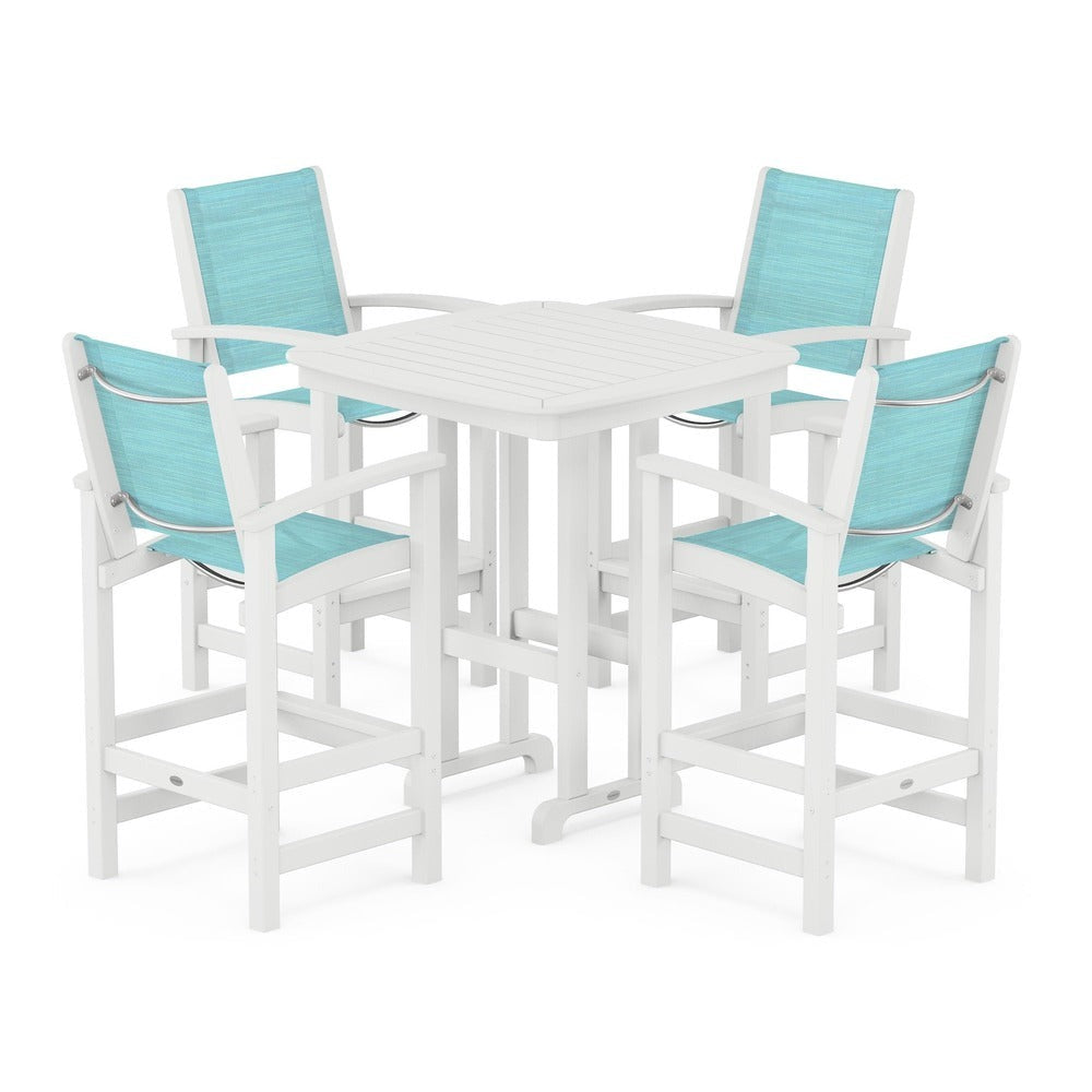 POLYWOOD® Coastal 5-Piece Bar Set - PWS210-1