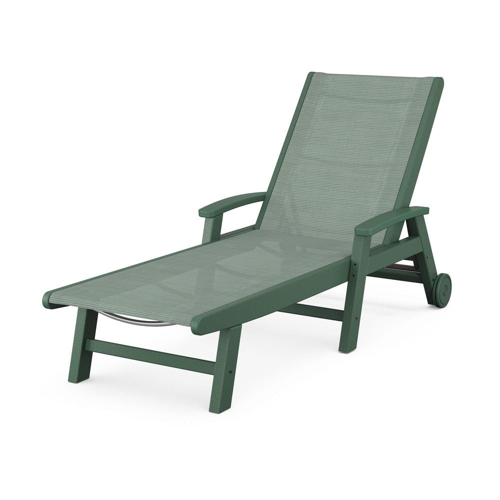POLYWOOD® - Coastal Chaise with Wheels - SW2290