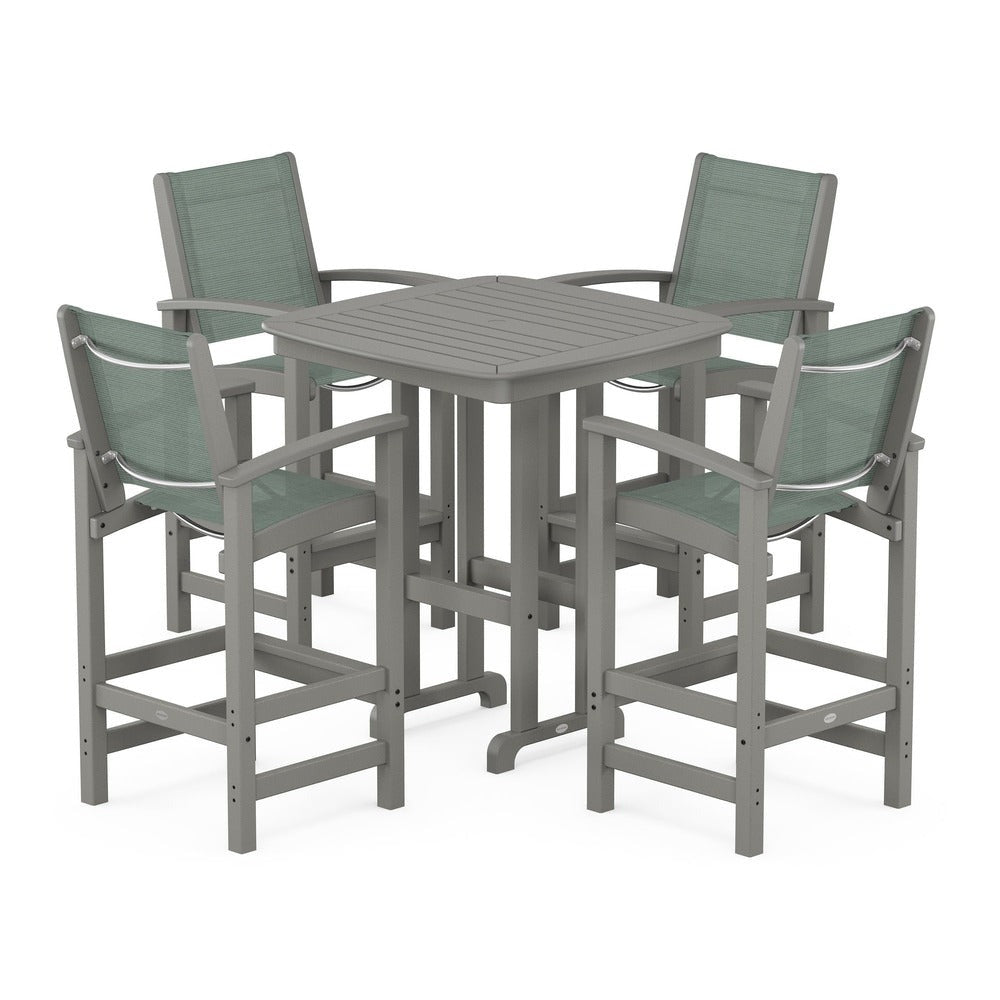 POLYWOOD® Coastal 5-Piece Bar Set - PWS210-1