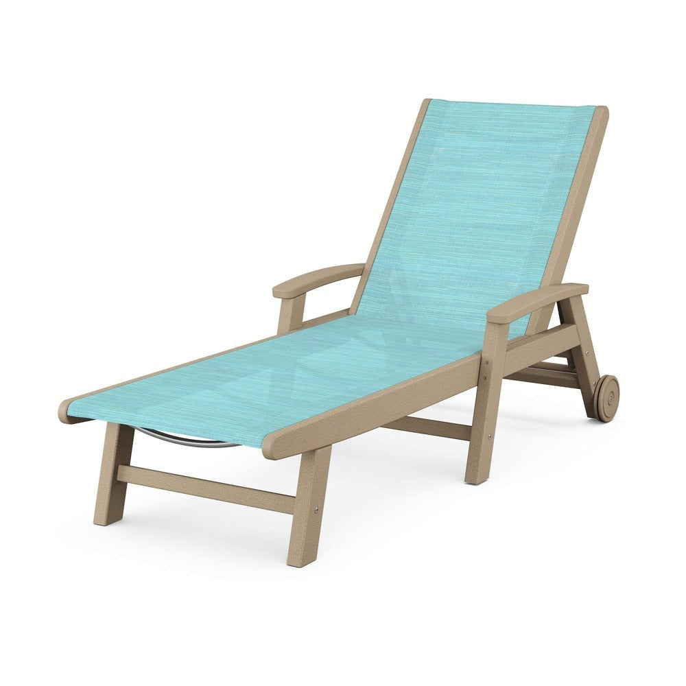 POLYWOOD® - Coastal Chaise with Wheels - SW2290