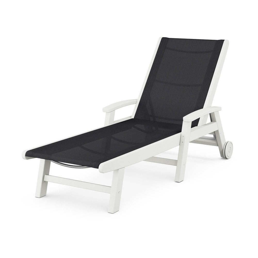 POLYWOOD® - Coastal Chaise with Wheels - SW2290