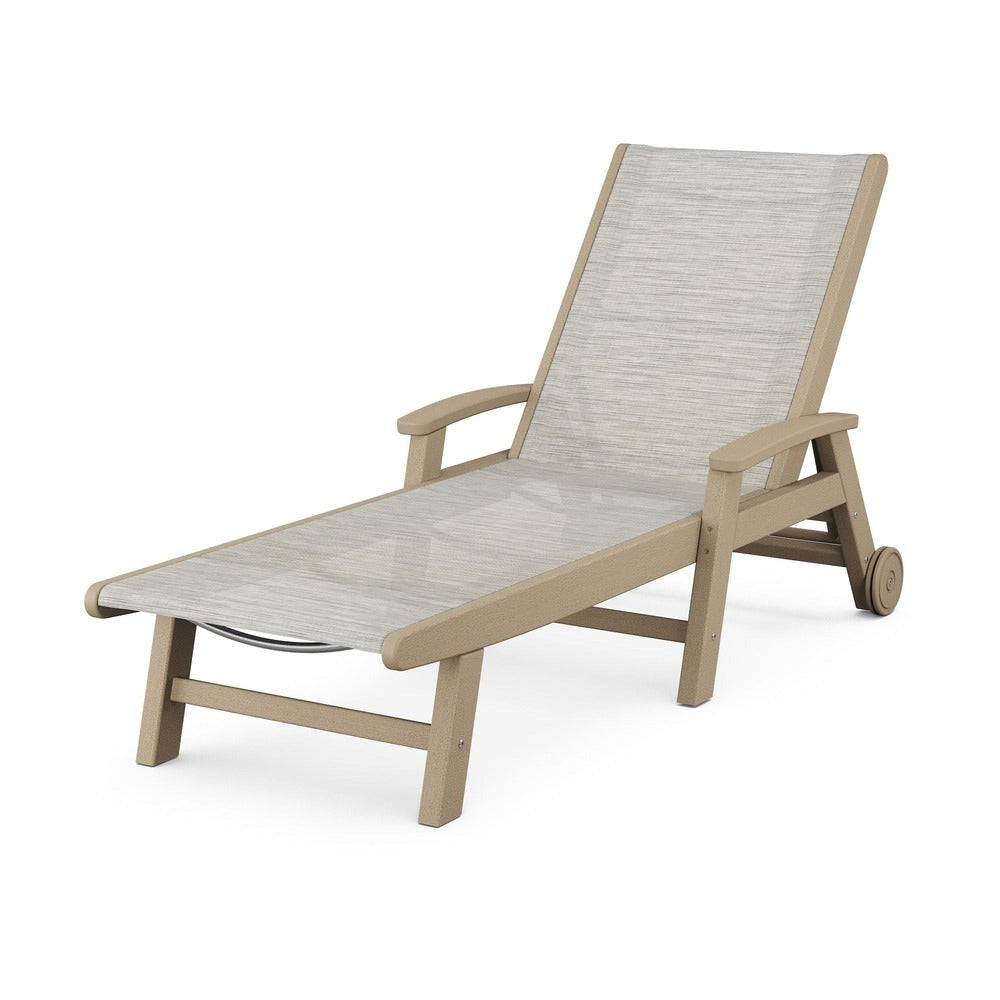 POLYWOOD® - Coastal Chaise with Wheels - SW2290
