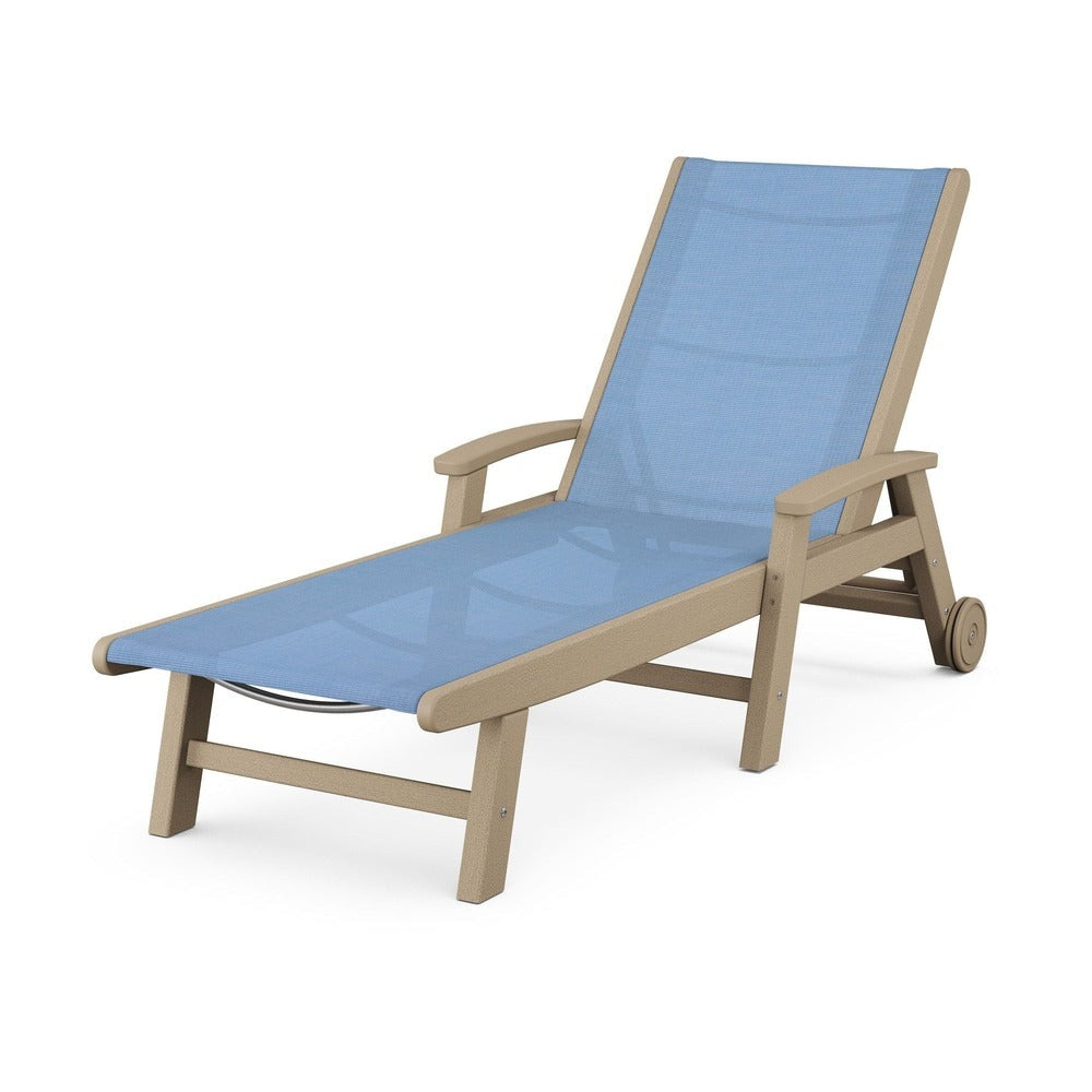 POLYWOOD® - Coastal Chaise with Wheels - SW2290