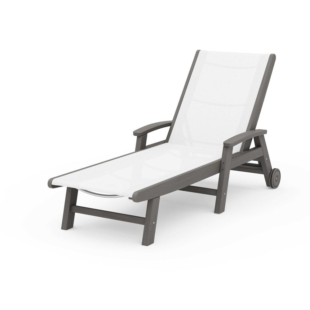 POLYWOOD® - Coastal Chaise with Wheels - SW2290
