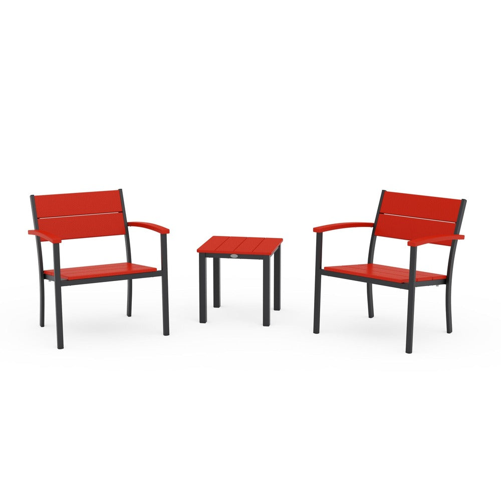 POLYWOOD® - Main Street 3-Piece Lounge Chair Set - PWS2875 Outdoor Furniture POLYWOOD®