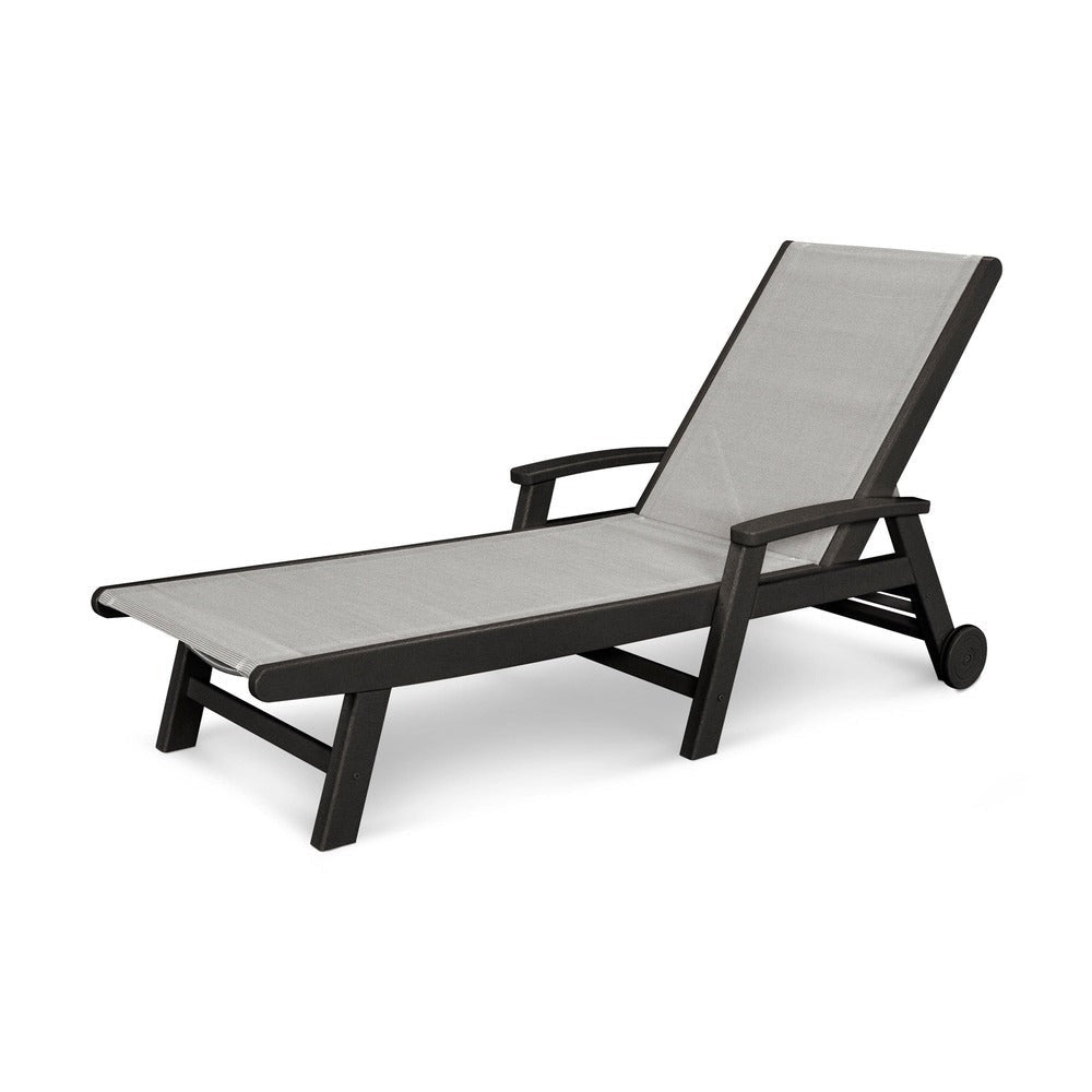 POLYWOOD® - Coastal Chaise with Wheels - SW2290
