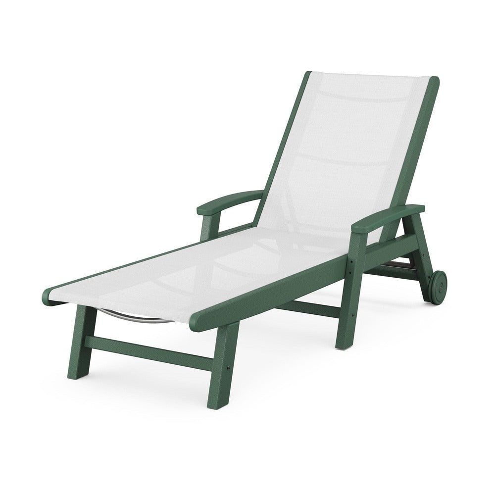 POLYWOOD® - Coastal Chaise with Wheels - SW2290