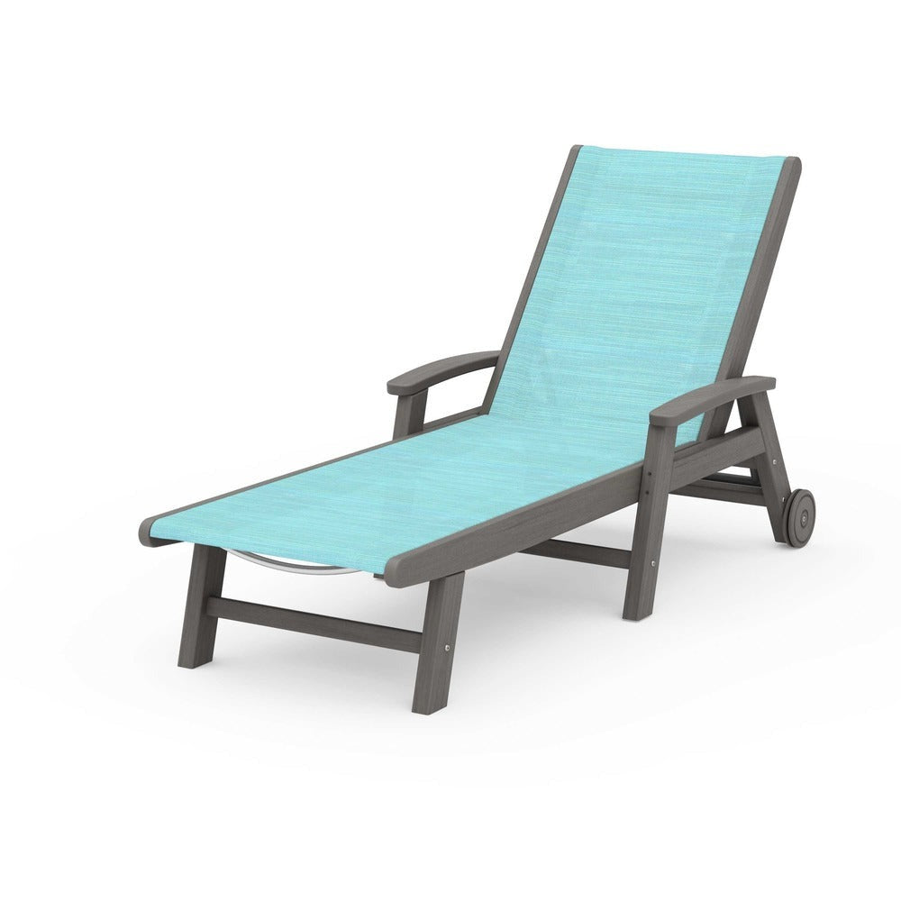 POLYWOOD® - Coastal Chaise with Wheels - SW2290