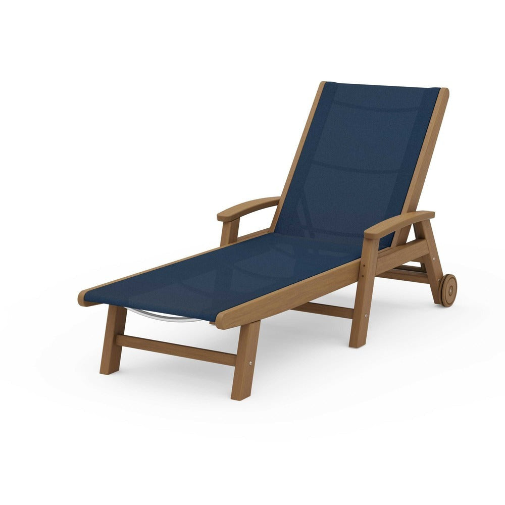 POLYWOOD® - Coastal Chaise with Wheels - SW2290