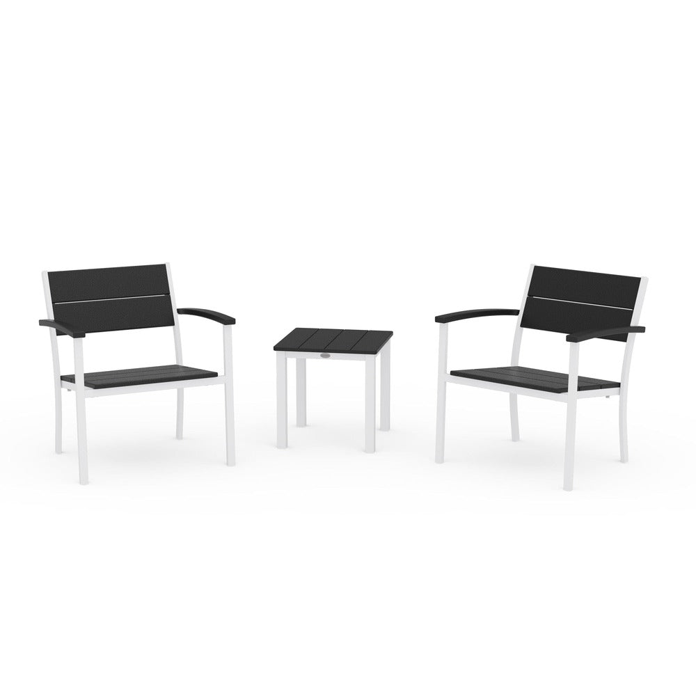 POLYWOOD® - Main Street 3-Piece Lounge Chair Set - PWS2875 Outdoor Furniture POLYWOOD®