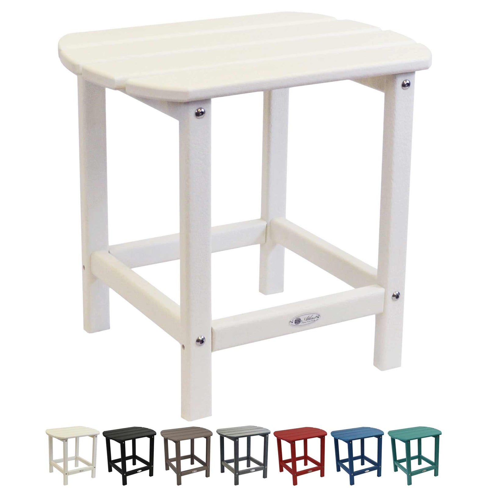 Atlas Patio Furniture - Beach Haven Resin End Table End Table Atlas Patio Furniture