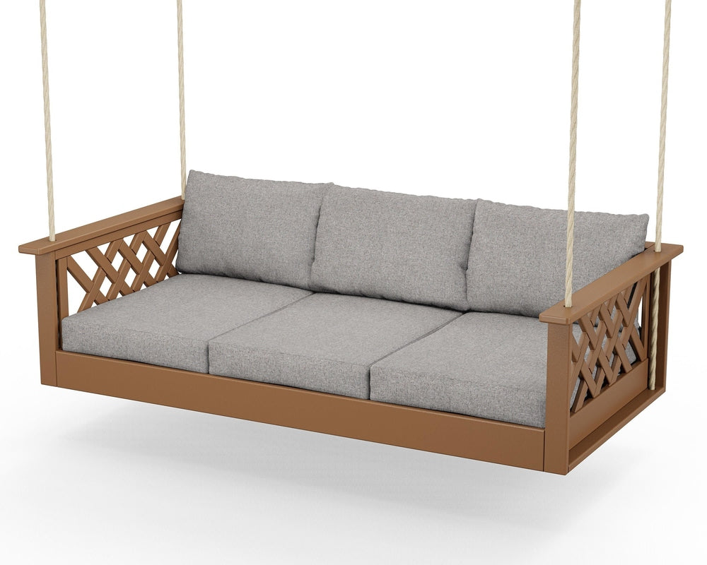 Wovendale Daybed Swing - Teak / Grey Mist