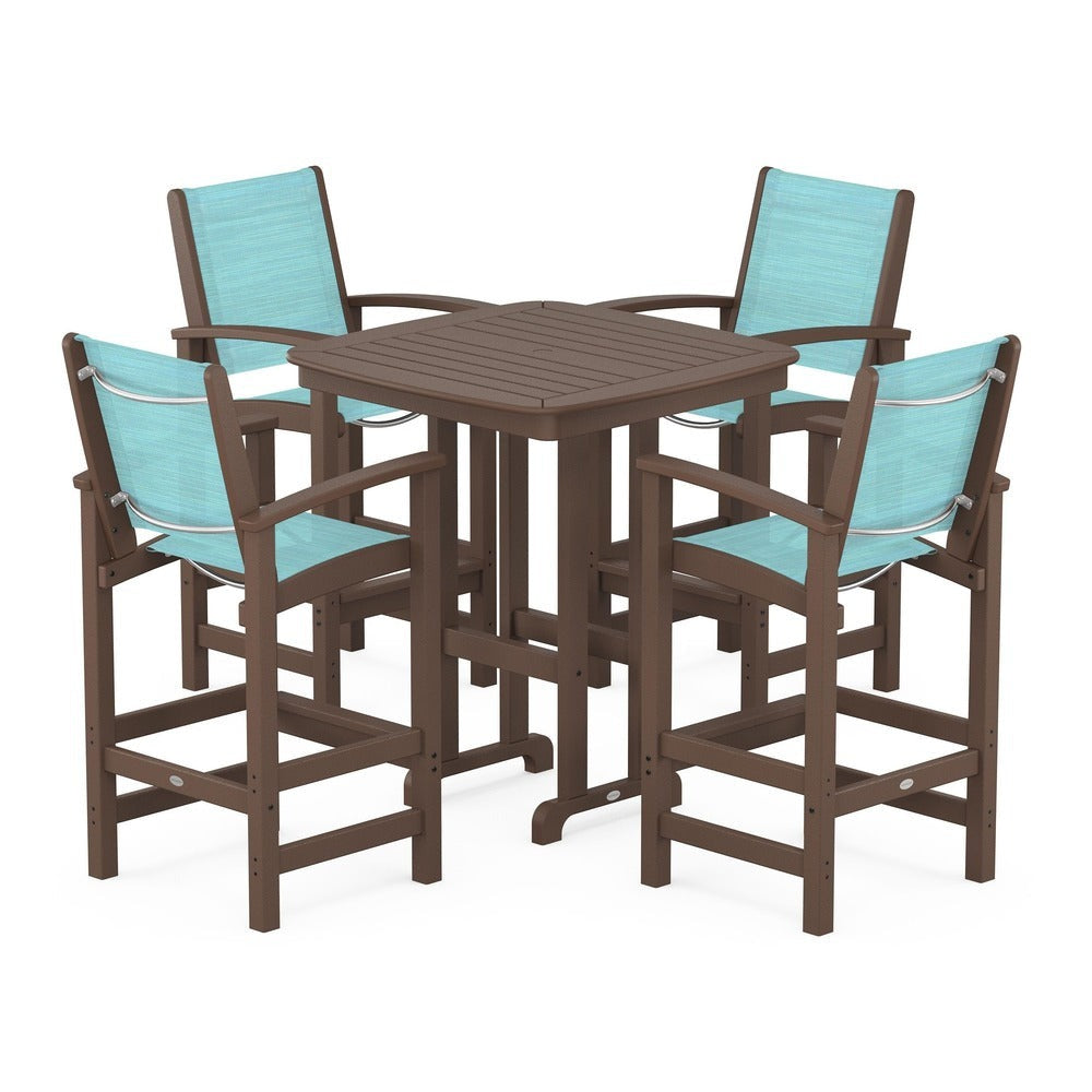 POLYWOOD® Coastal 5-Piece Bar Set - PWS210-1