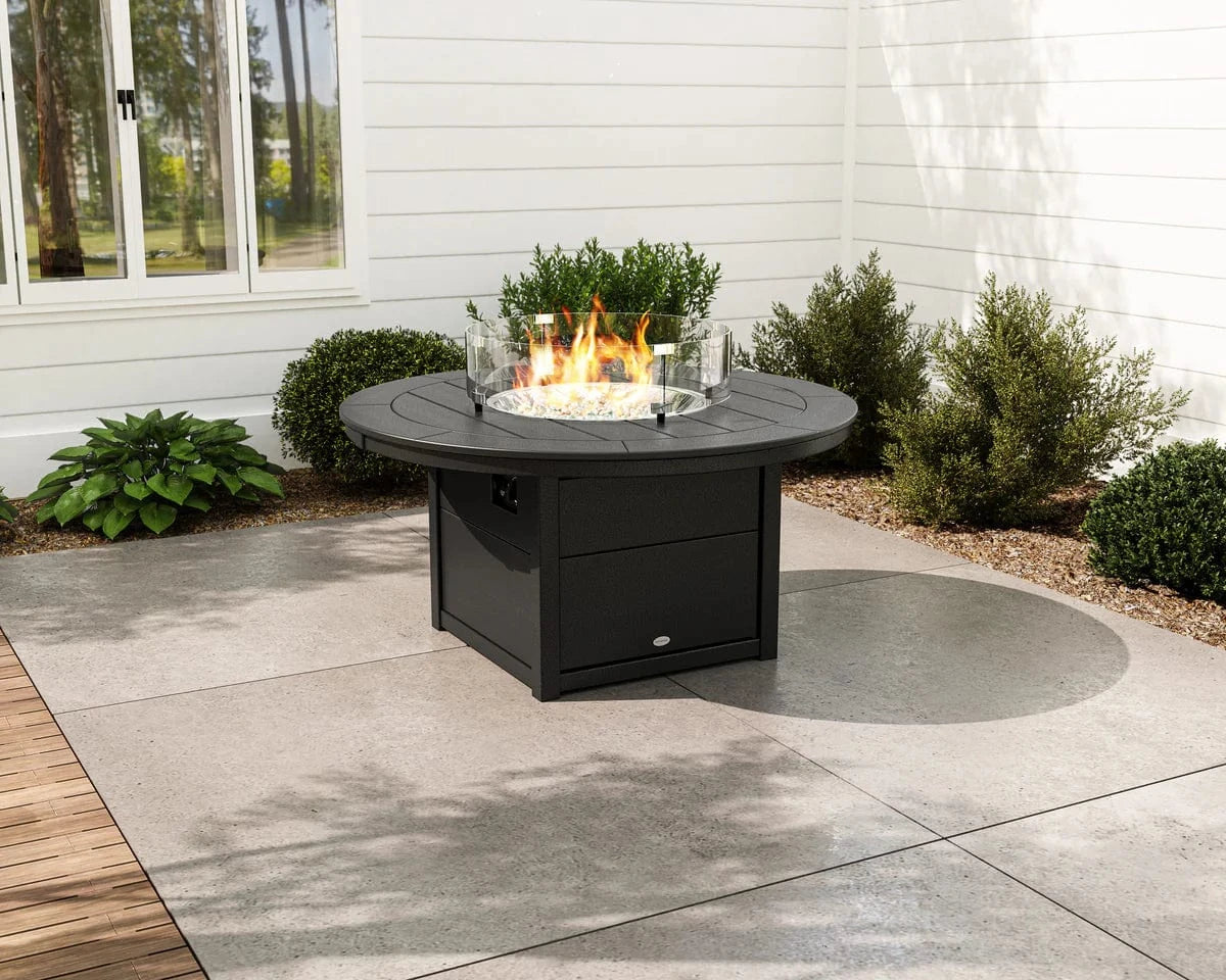 POLYWOOD® Round 48" Fire Pit Table - CTF48R Fire Table POLYWOOD®