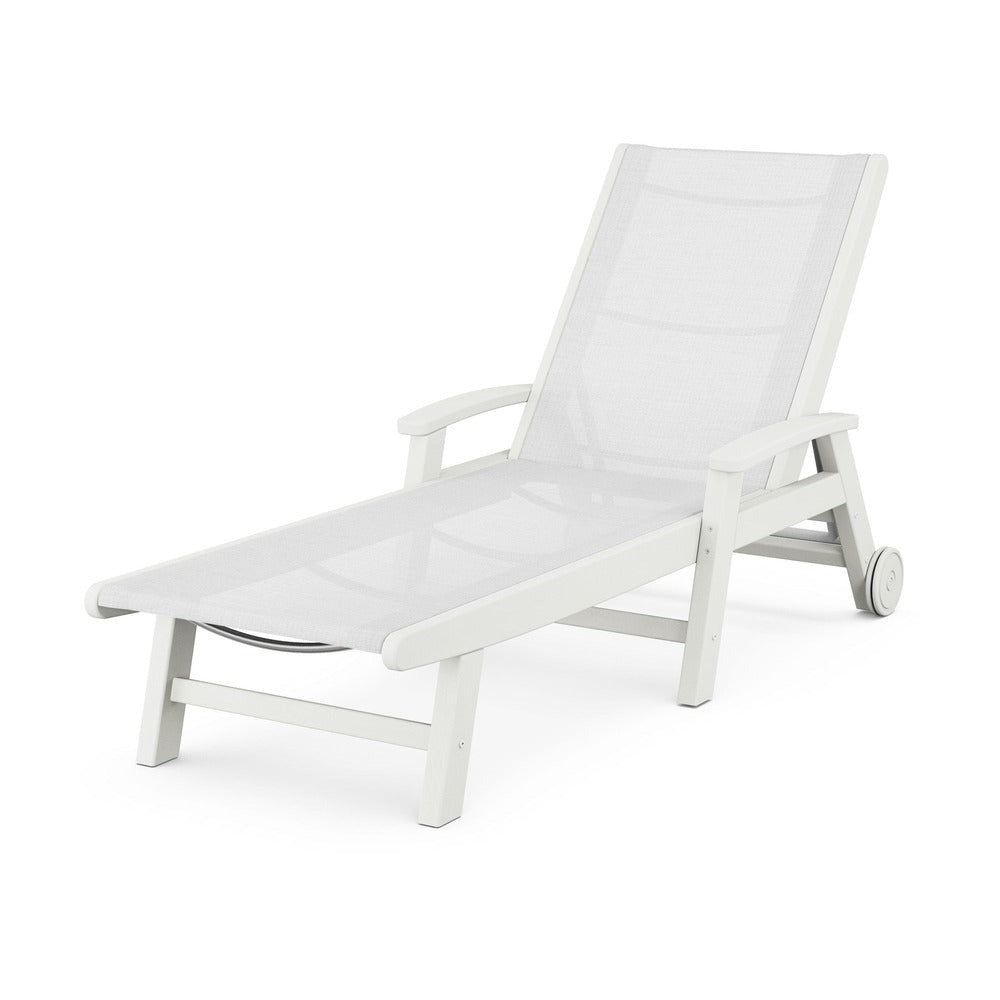 POLYWOOD® - Coastal Chaise with Wheels - SW2290