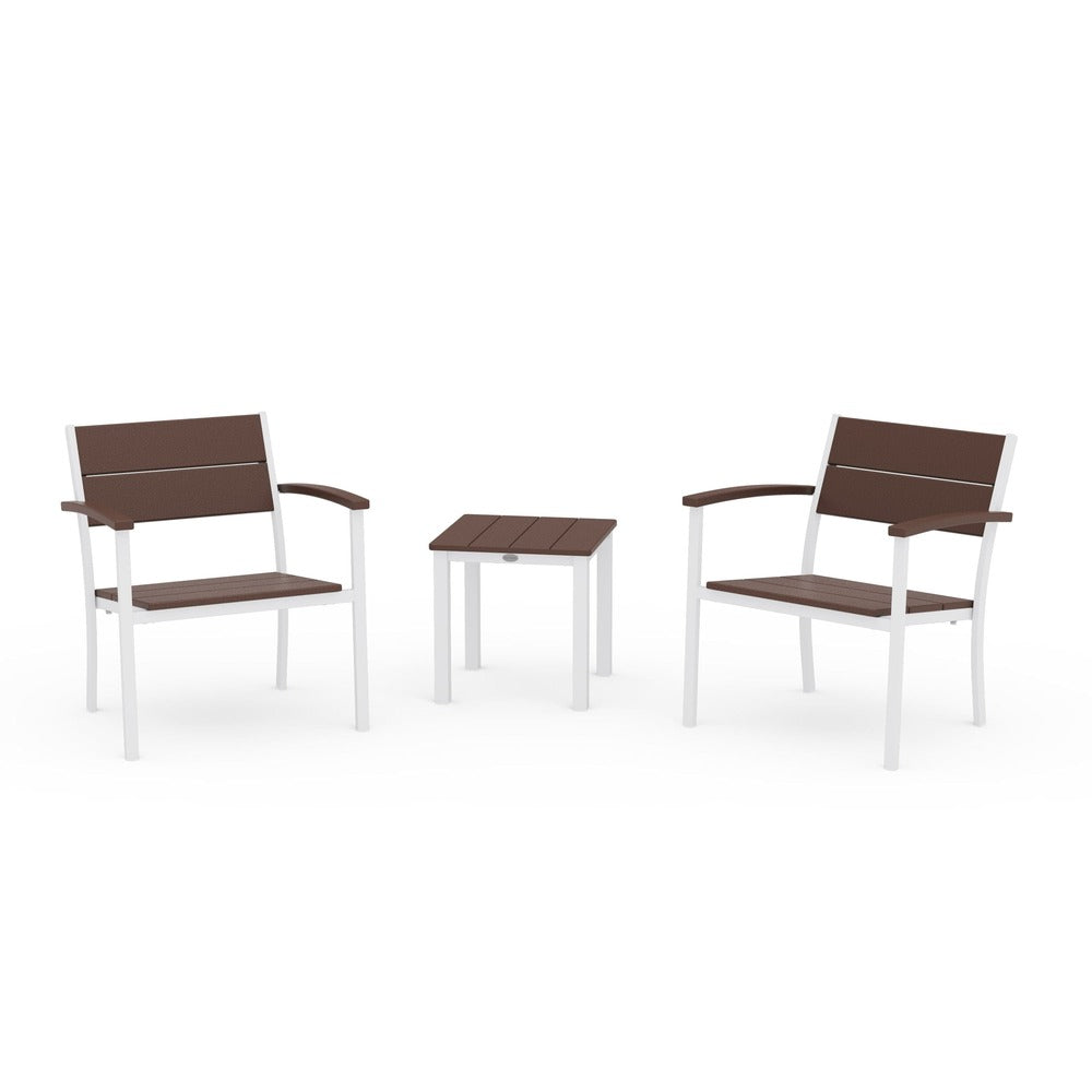 POLYWOOD® - Main Street 3-Piece Lounge Chair Set - PWS2875 Outdoor Furniture POLYWOOD®