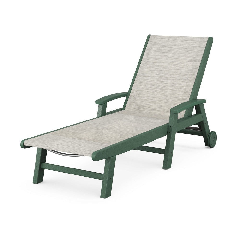 POLYWOOD® - Coastal Chaise with Wheels - SW2290