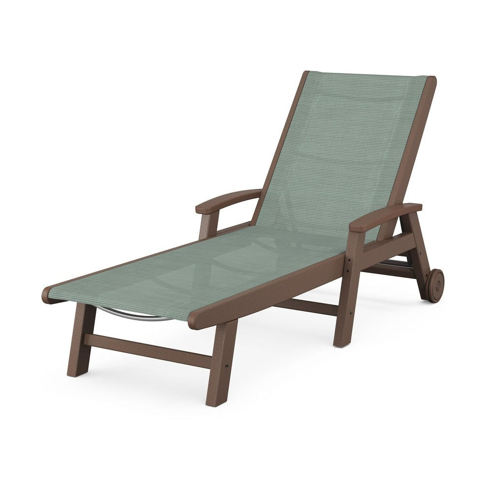 POLYWOOD® - Coastal Chaise with Wheels - SW2290 Outdoor Furniture POLYWOOD®