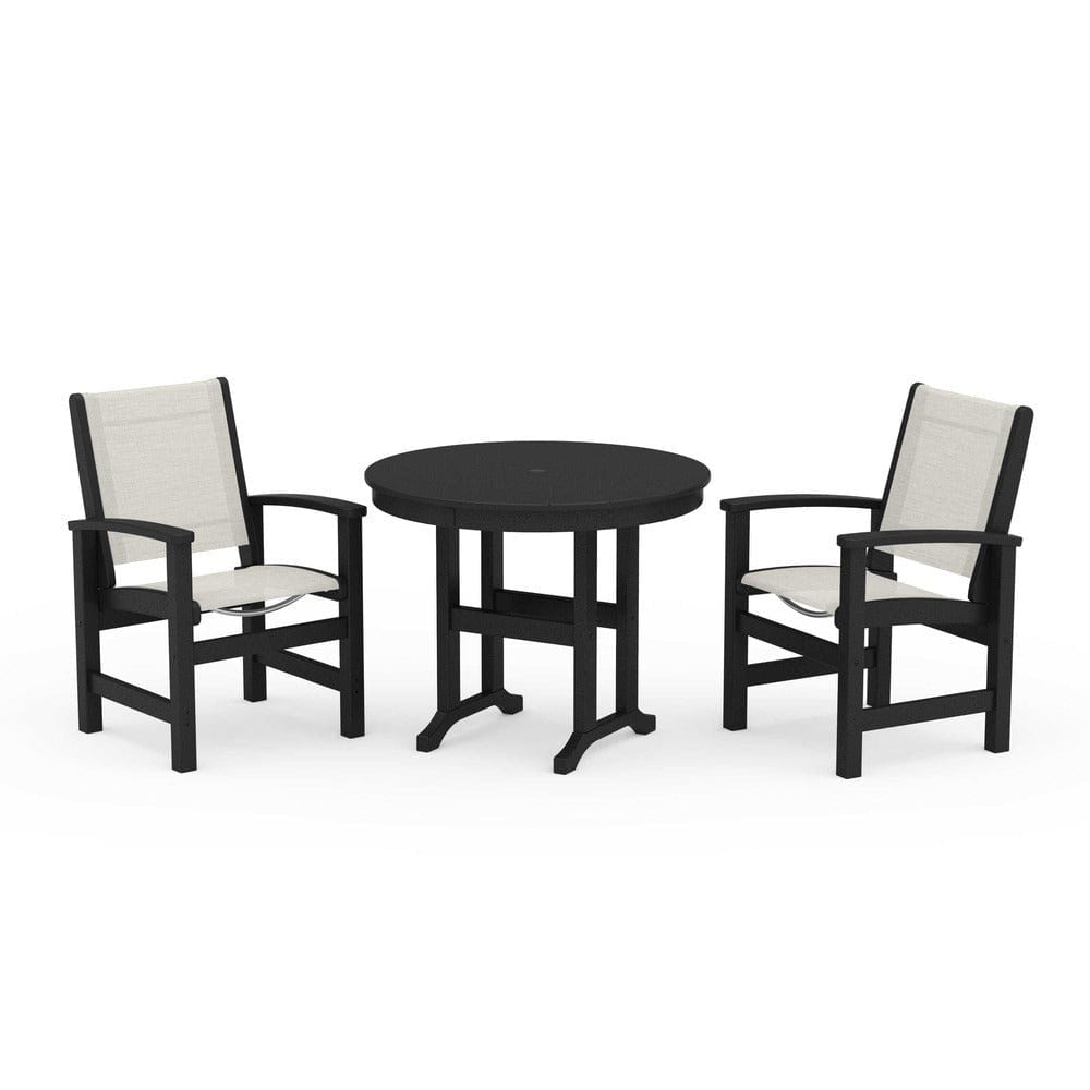 POLYWOOD® - Coastal 3-Piece Round Dining Set - PWS1327