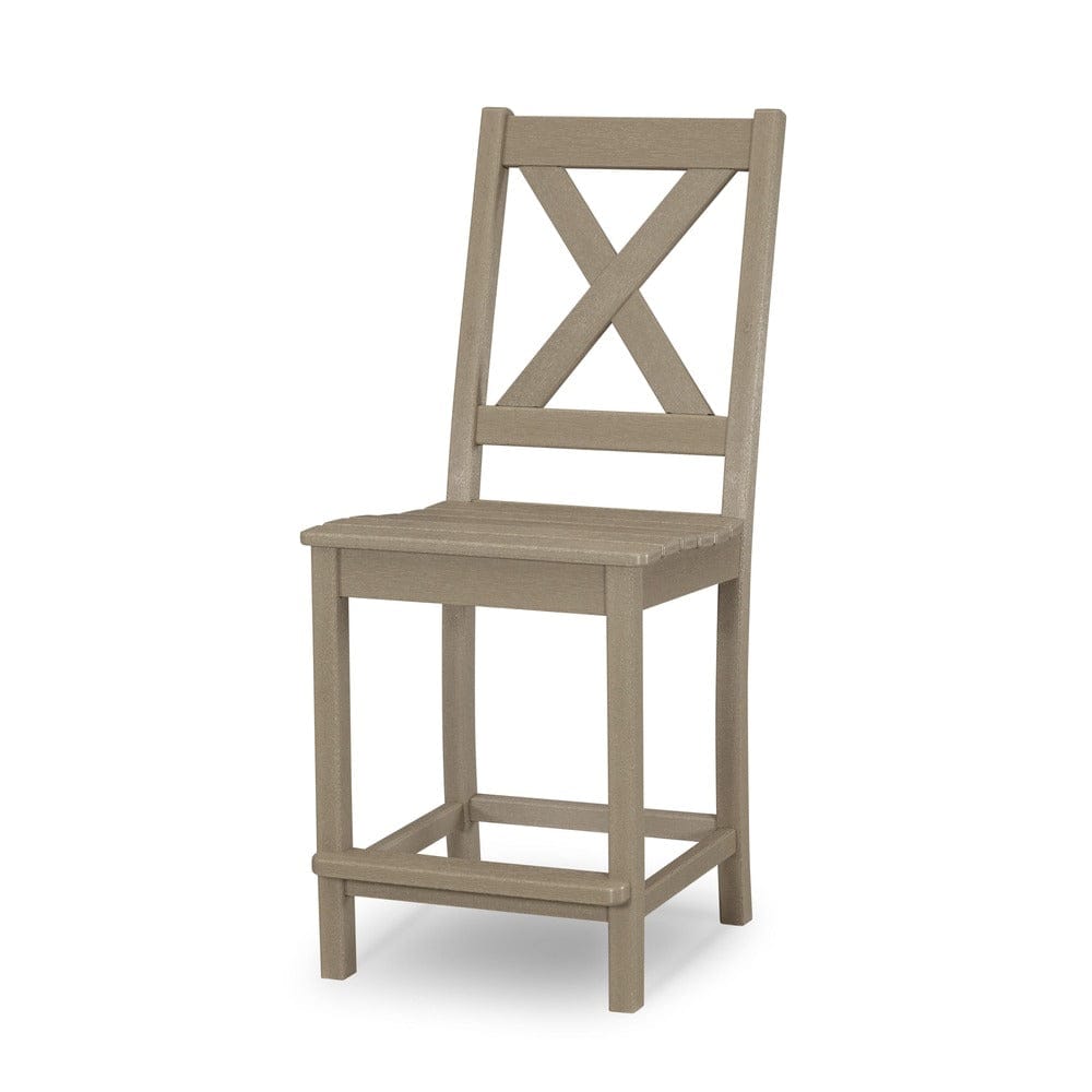 POLYWOOD® Braxton Counter Side Chair - Vintage Sahara TGD181VSH