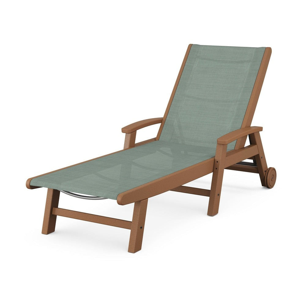 POLYWOOD® - Coastal Chaise with Wheels - SW2290