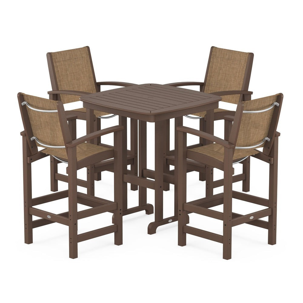 POLYWOOD® Coastal 5-Piece Bar Set - PWS210-1