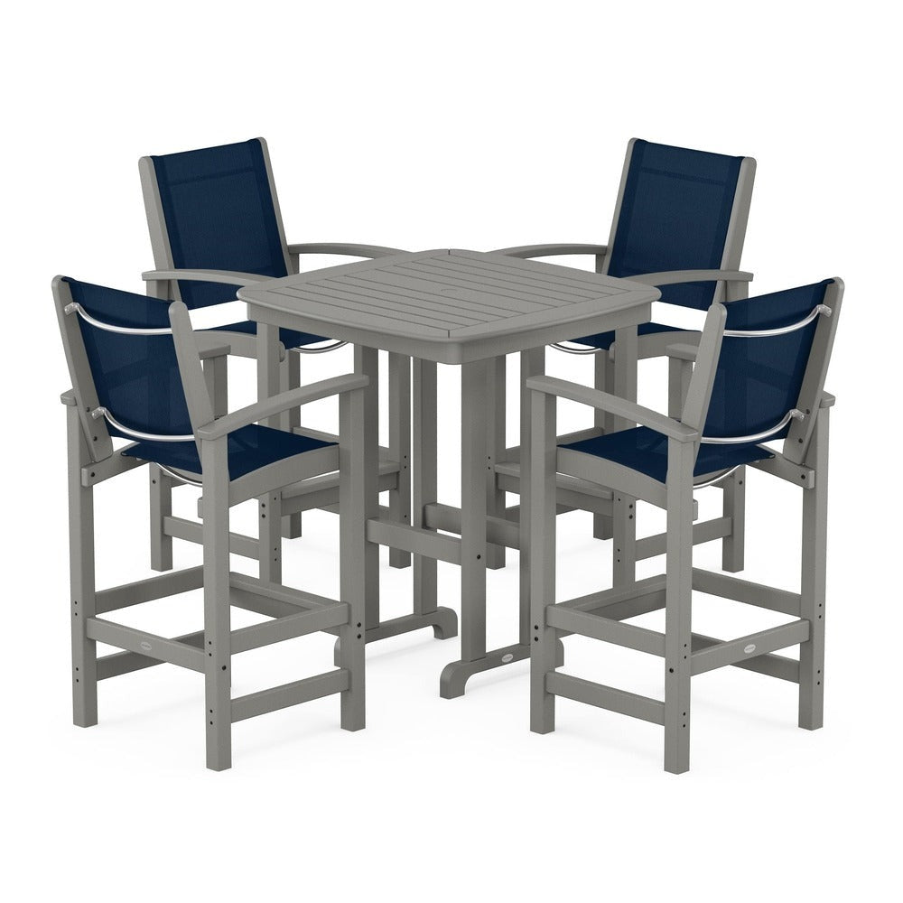 POLYWOOD® Coastal 5-Piece Bar Set - PWS210-1
