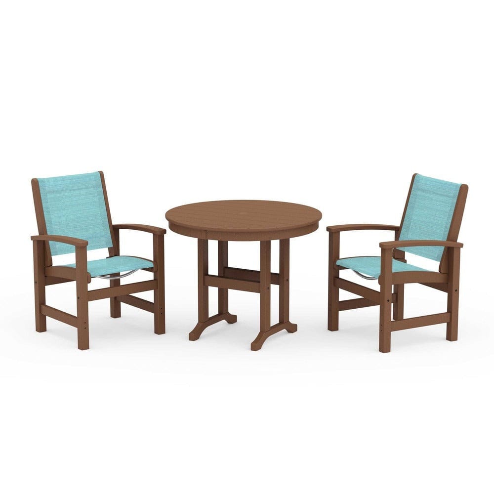 POLYWOOD® - Coastal 3-Piece Round Dining Set - PWS1327