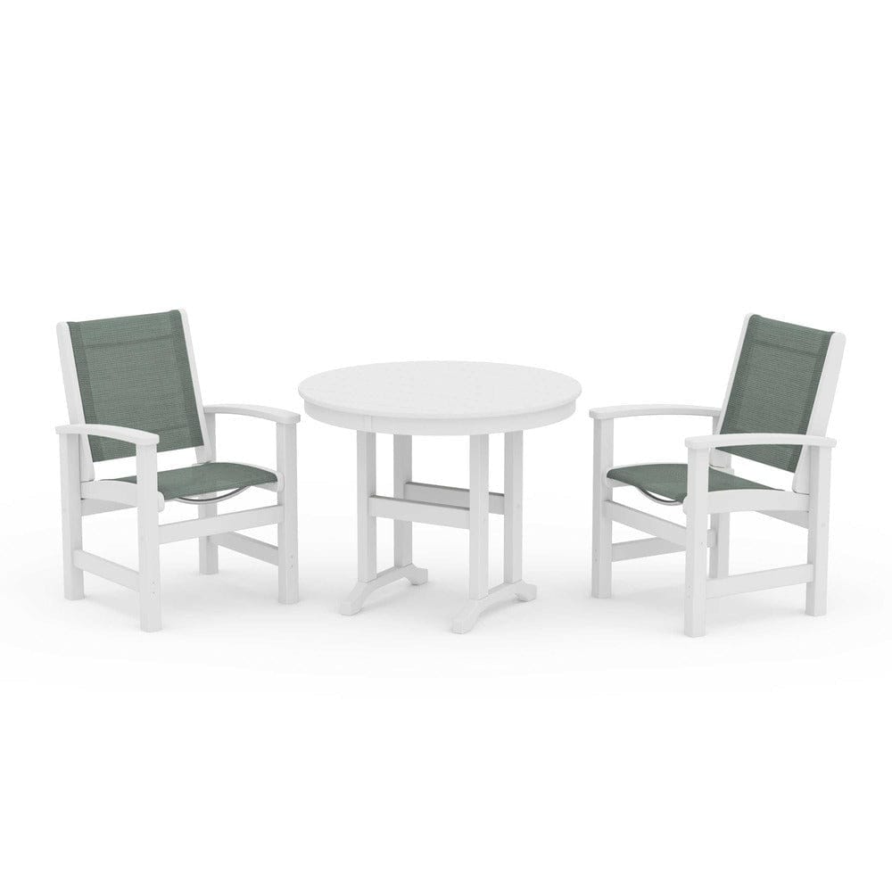 POLYWOOD® - Coastal 3-Piece Round Dining Set - PWS1327