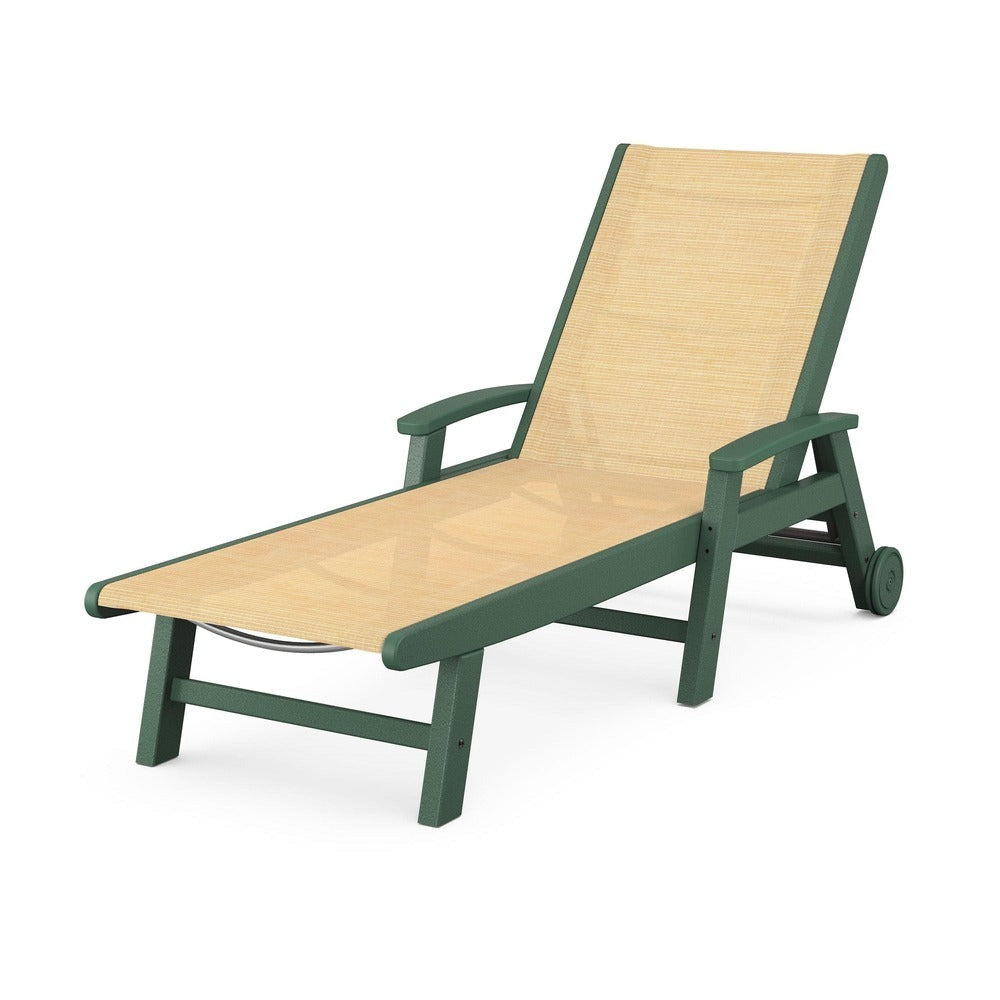 POLYWOOD® - Coastal Chaise with Wheels - SW2290