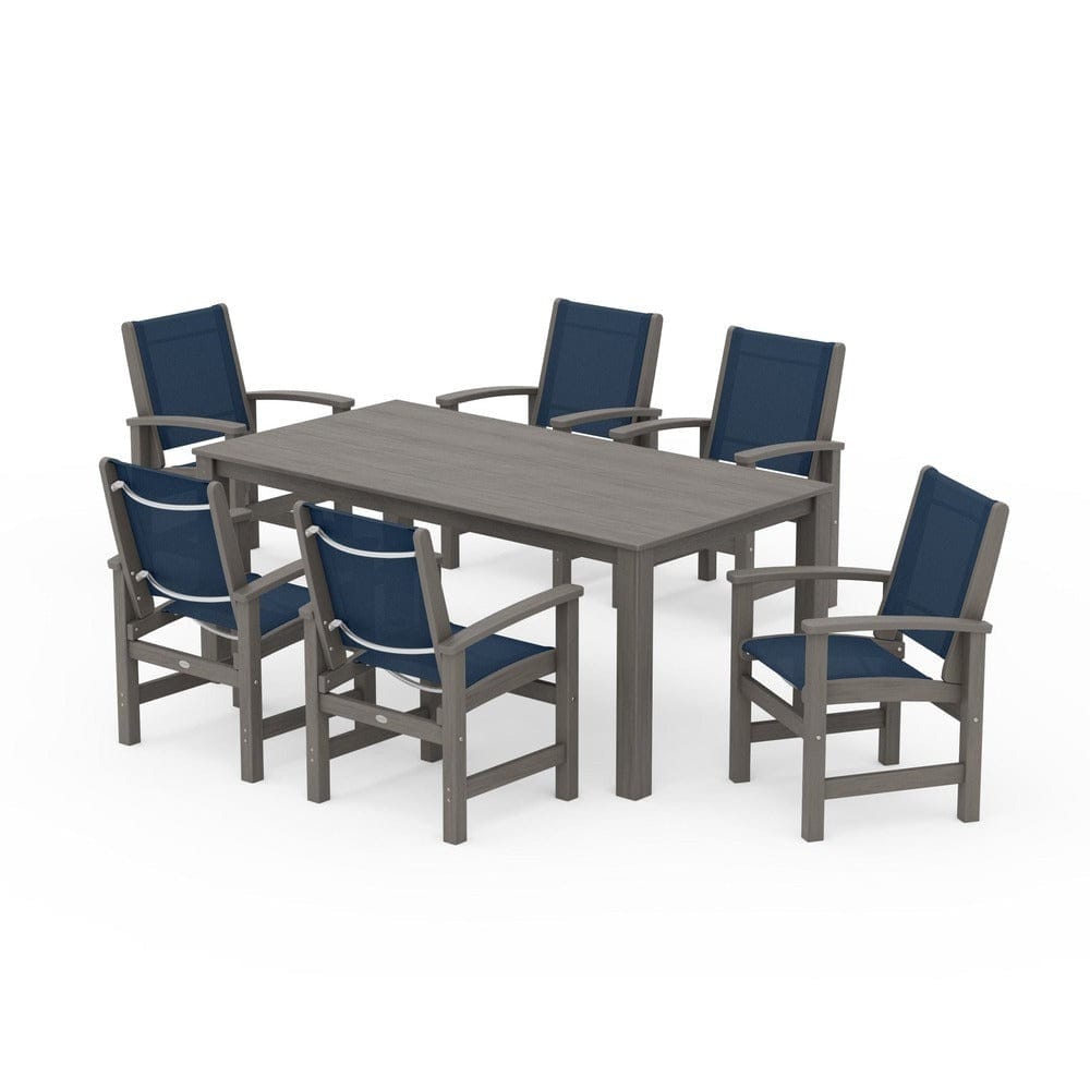 POLYWOOD® - Coastal 7-Piece Parsons Dining Set - PWS2275