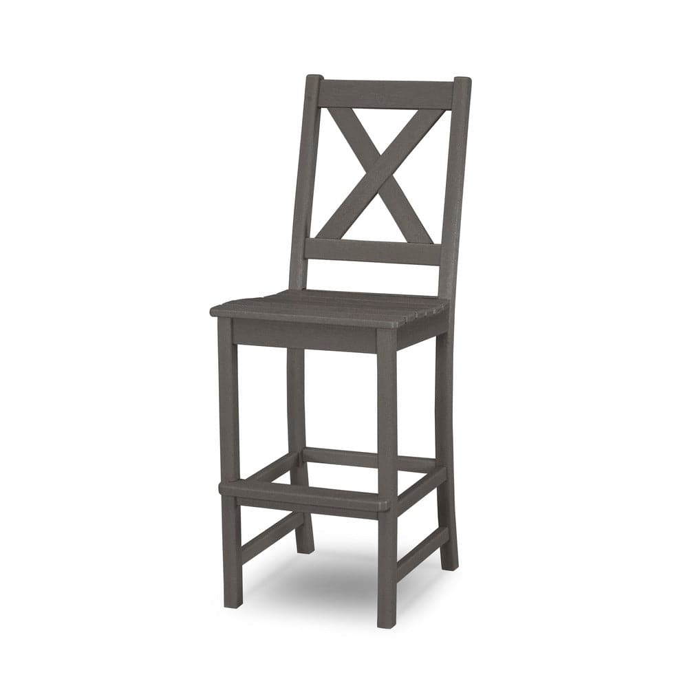 POLYWOOD®Braxton Bar Side Chair - Vintage Coffee TGD182VCF