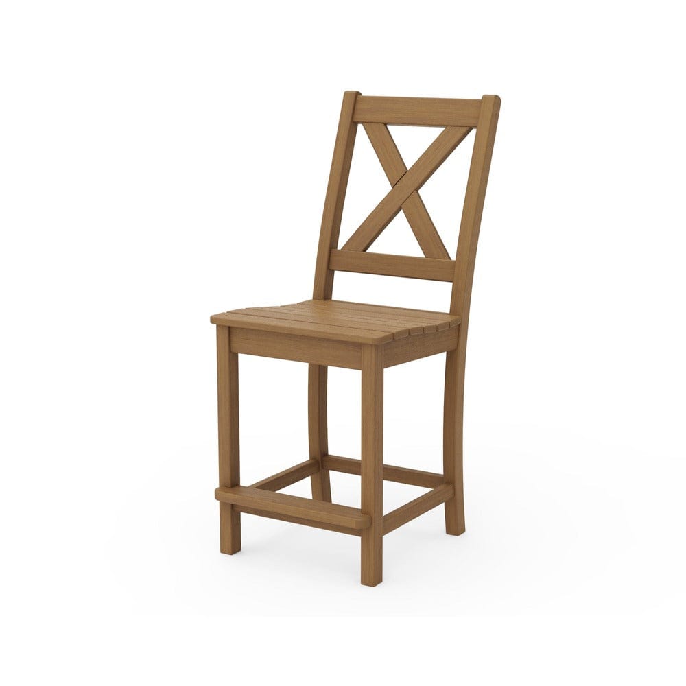 POLYWOOD® Braxton Counter Side Chair - Natural TGD181-NTL