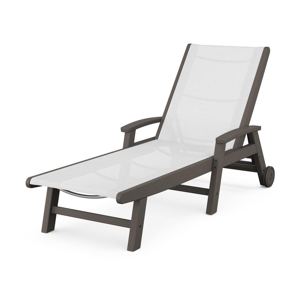 POLYWOOD® - Coastal Chaise with Wheels - SW2290