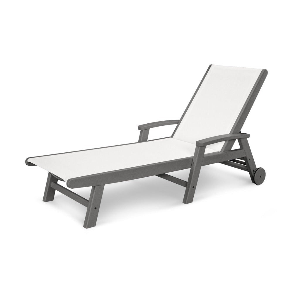 POLYWOOD® - Coastal Chaise with Wheels - SW2290