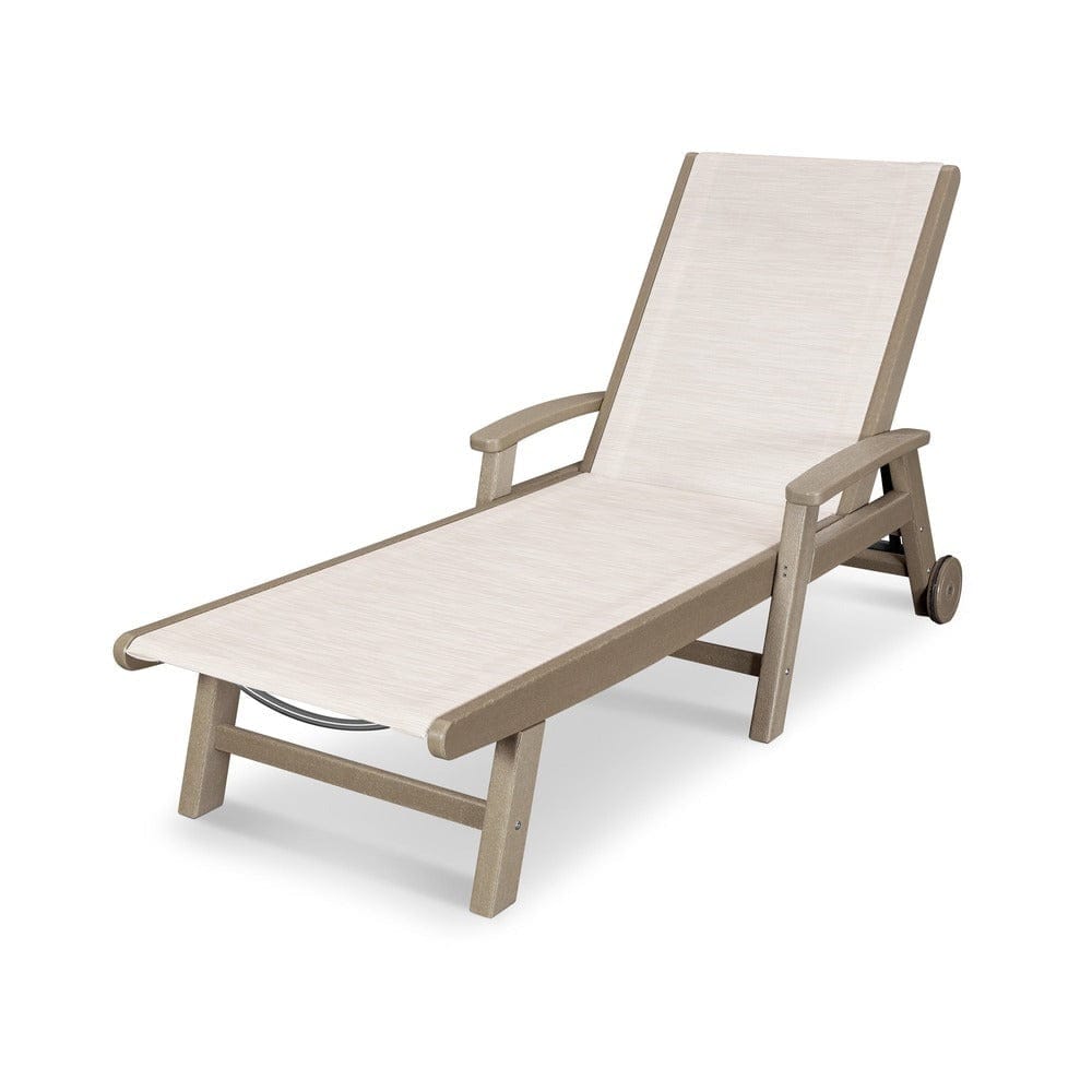 POLYWOOD® - Coastal Chaise with Wheels - SW2290