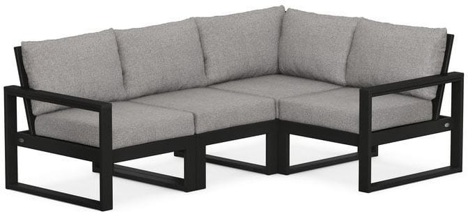 POLYWOOD® - Edge 4-Piece Modular Deep Seating Set - PWS521-2 Deep Seating POLYWOOD®