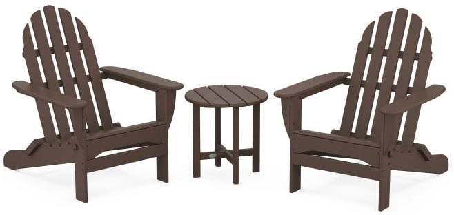POLYWOOD® Classic Folding Adirondack 3-Piece Set - PWS214-1 Adirondack Chair POLYWOOD®